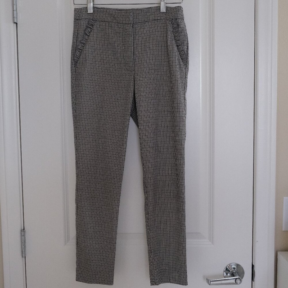 Zara Houndstooth Ankle Cropped Pants (S)